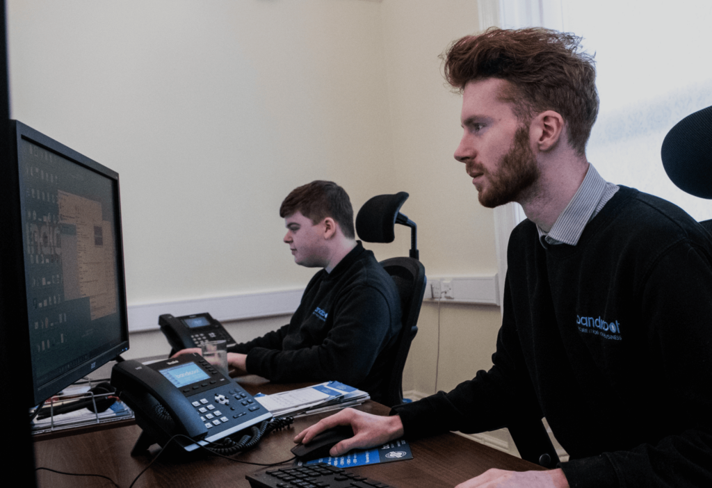Lewis and Sean providing IT support to UK businesses