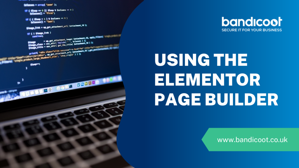 Using the Elementor Page Builder